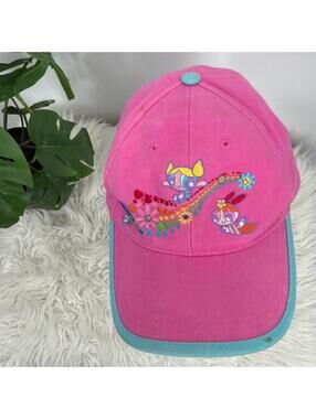 Vintage Power Puff Girls Baseball Hat Embroidered Rainbow Cartoon Network 2001